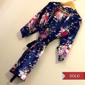 SOLD! Beautiful blue robe with flowers